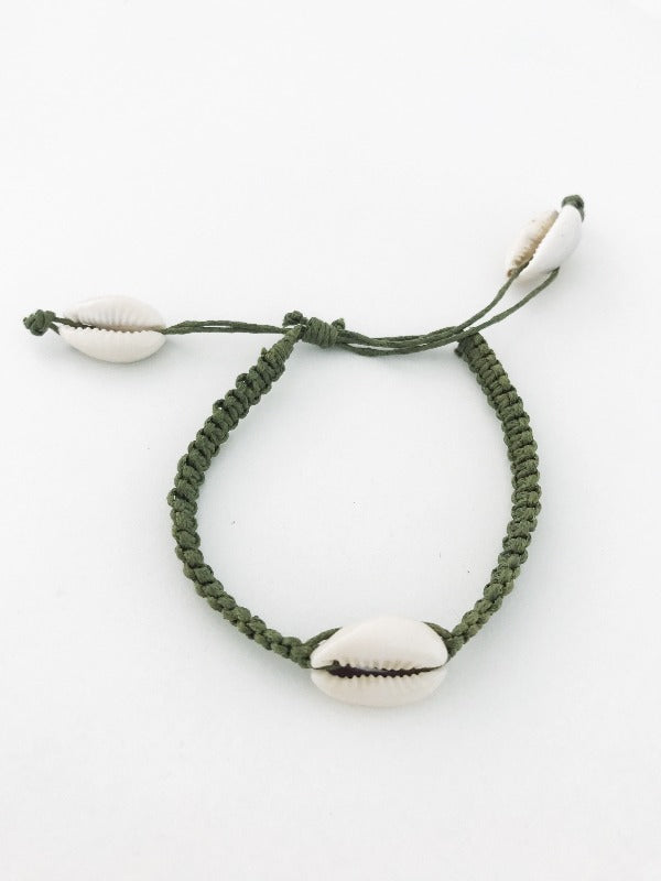 Bracelet coquillage | Shell kaki