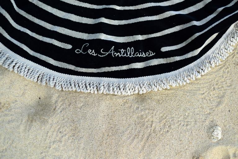 franges serviette de plage beach round towel