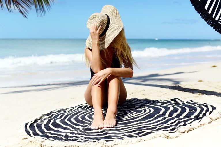 serviette de plage ecume les antillaises